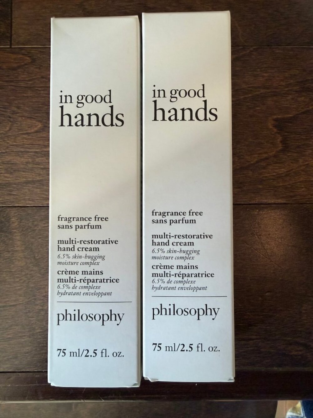 philosophy in good hands hand cream 75ml – 2-pack, new and sealed